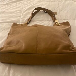 Vince Camuto Tan Leather Tote Bag